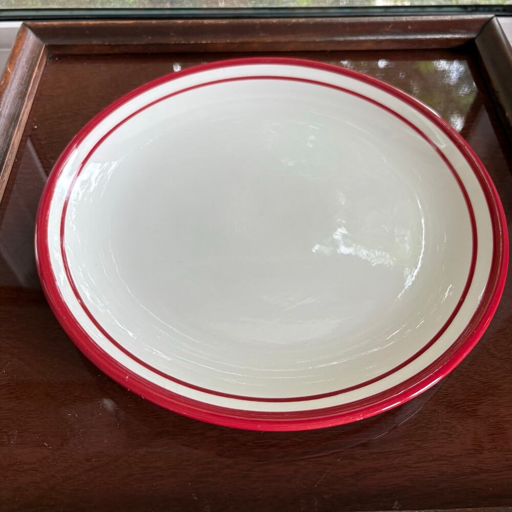 Dansk Maraschino Red Stripe 10.5 Dinner Plate